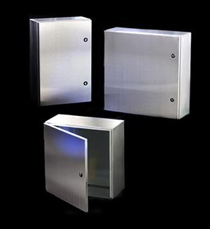 Stainless steel wall-mounting cases, IP69K